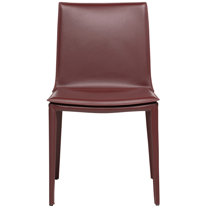 Genuine Leather Kitchen & Dining Chairs You'll Love | Wayfair